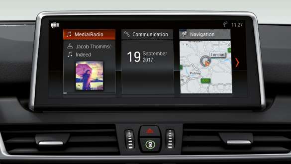 Concept de commande de la BMW Série 2 Active Tourer Concept de commande de la BMW Série 2 Active Tourer F45 2018 habitacle
