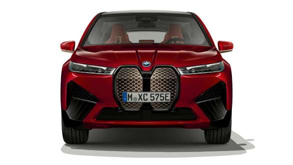 BMW iX vue avant BMW iX Aventurinrot i20 vue avant