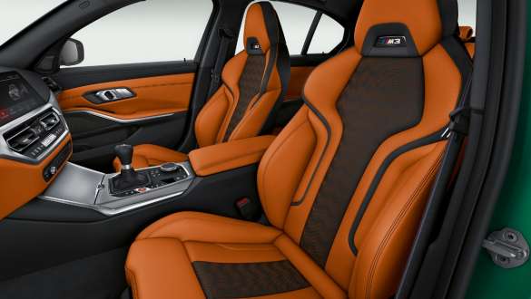 Sièges M sport de la BMW M3 Berline G80 2020 Sièges sport M de la BMW M3 Berline G80 2020, intérieur