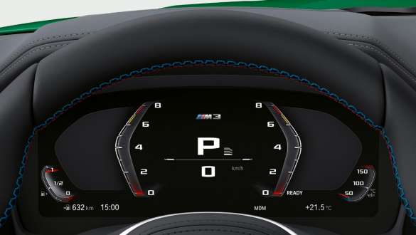 Combiné des instruments M spécifique de la BMW M3 Berline G80 2020 Combiné des instruments M spécifique pour la BMW M3 Berline G80 2020