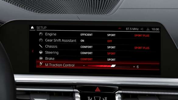 M Setup BMW M3 Berline G80 2020 BMW M3 Berline G80 2020 BMW M3 M Setup Control Display, intérieur