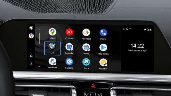 Intégration du smartphone de la BMW Série 3 Berline M BMW Série 3 Berline M G80 G20 intégration du smartphone, Control Display, habitacle