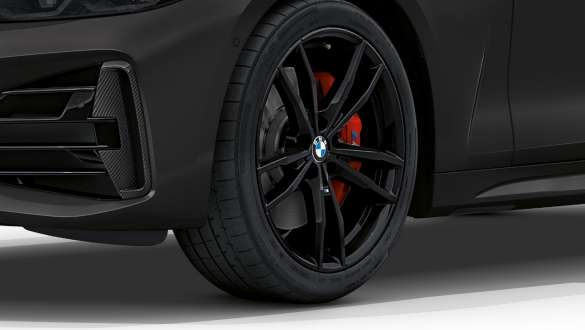 Jantes BMW M 18" en alliage léger à doubles rayons BMW M440i xDrive Cabrio G23 2020 Jantes BMW M 18" en alliage léger, à doubles rayons 848 M, en Bicolor Jetblack BMW M440i xDrive Cabrio G23 2020 vue en gros plan
