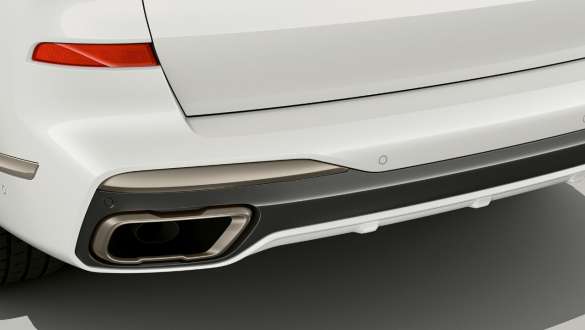 BMW X7 M avec système d’échappement M Sport BMW X7 M avec système d’échappement M Sport, G07, vue arrière