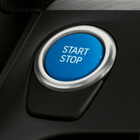Bouton Start/Stop de la BMW iX3 G08 Bouton Start/Stop de la BMW iX3 G08 2020, poste de conduite