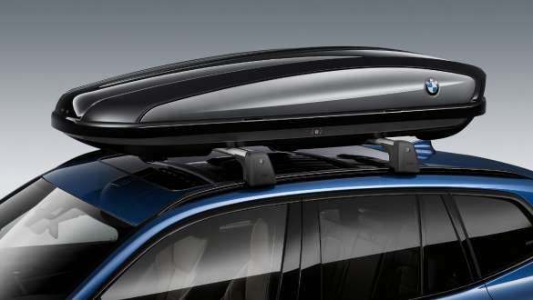 BMW roof box 420 black/titanium silver BMW iX3 G08 Coffre de toit BMW 420 Schwarz/Titansilber de la BMW iX3 G08 2020