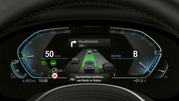 Guidage de navigation actif BMW iX3 G08 2021