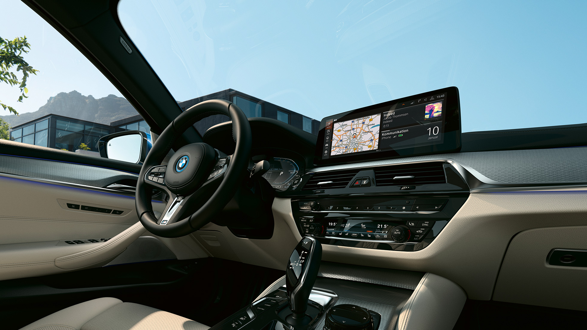 Intérieur de la BMW Série 5 Berline G30 BMW Série 5 Berline G30 restylage 2020, intérieur