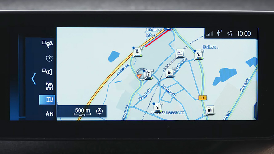 BMW Plug-in Hybrid système de navigation BMW Série 5 Berline G30 BMW Plug-in Hybrid système de navigation gros plan