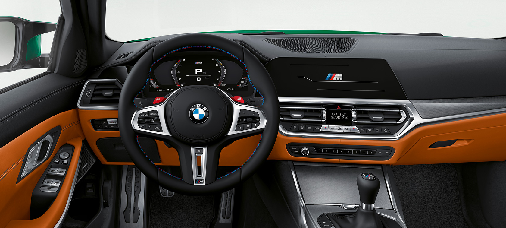 BMW M3 Berline G80 2020, poste de conduite BMW M3 Berline G80 2020 habitacle