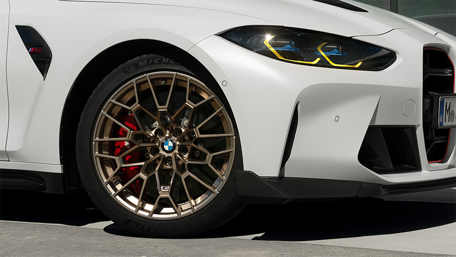 BMW M3 CS G80 jantes en alliage léger au design exclusif CS avec pneus Track