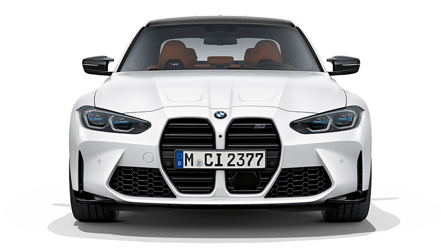 BMW M3 Competition G80 2020 Frozen Brillantweiss métallisé, vue avant