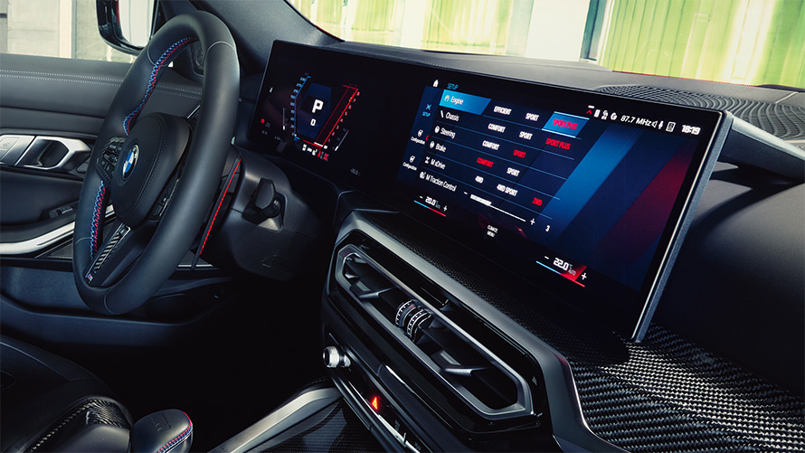 BMW M3 Competition Touring G81 BMW Curved Display Intérieur