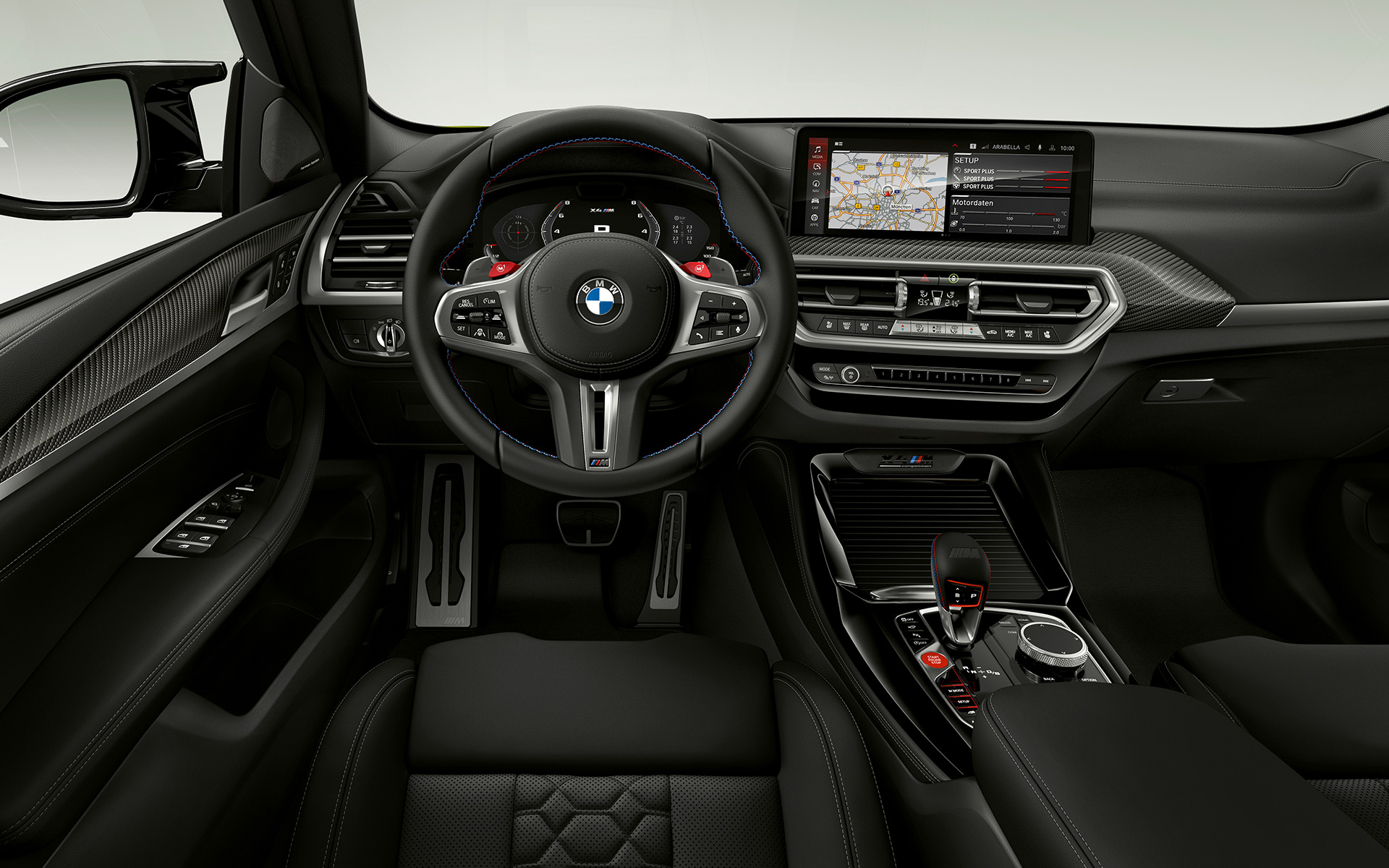 BMW X4 M Competition F98 LCI Facelift 2021 poste de conduite intérieur