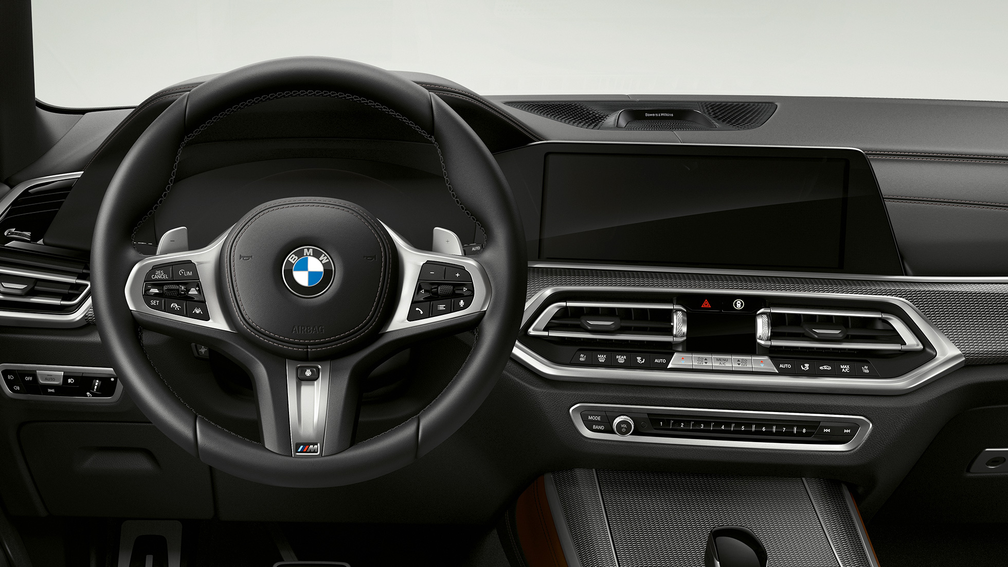 Volant M en cuir, BMW X5 M50i et M50d Volant M en cuir, poste de conduite des BMW X5 M50i et M50d