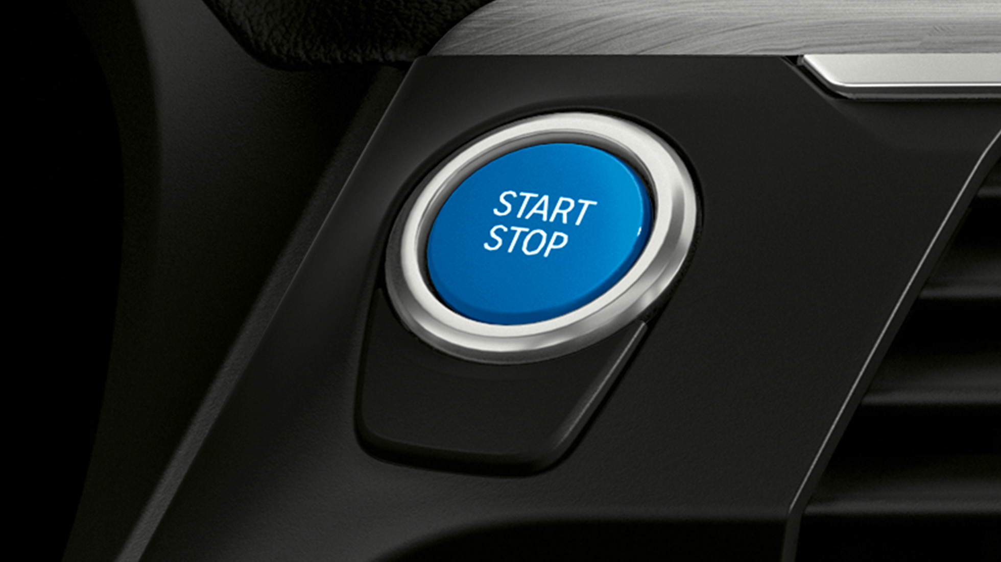 Bouton Start/Stop de la BMW iX3 G08 Bouton Start/Stop de la BMW iX3 G08 2020, poste de conduite