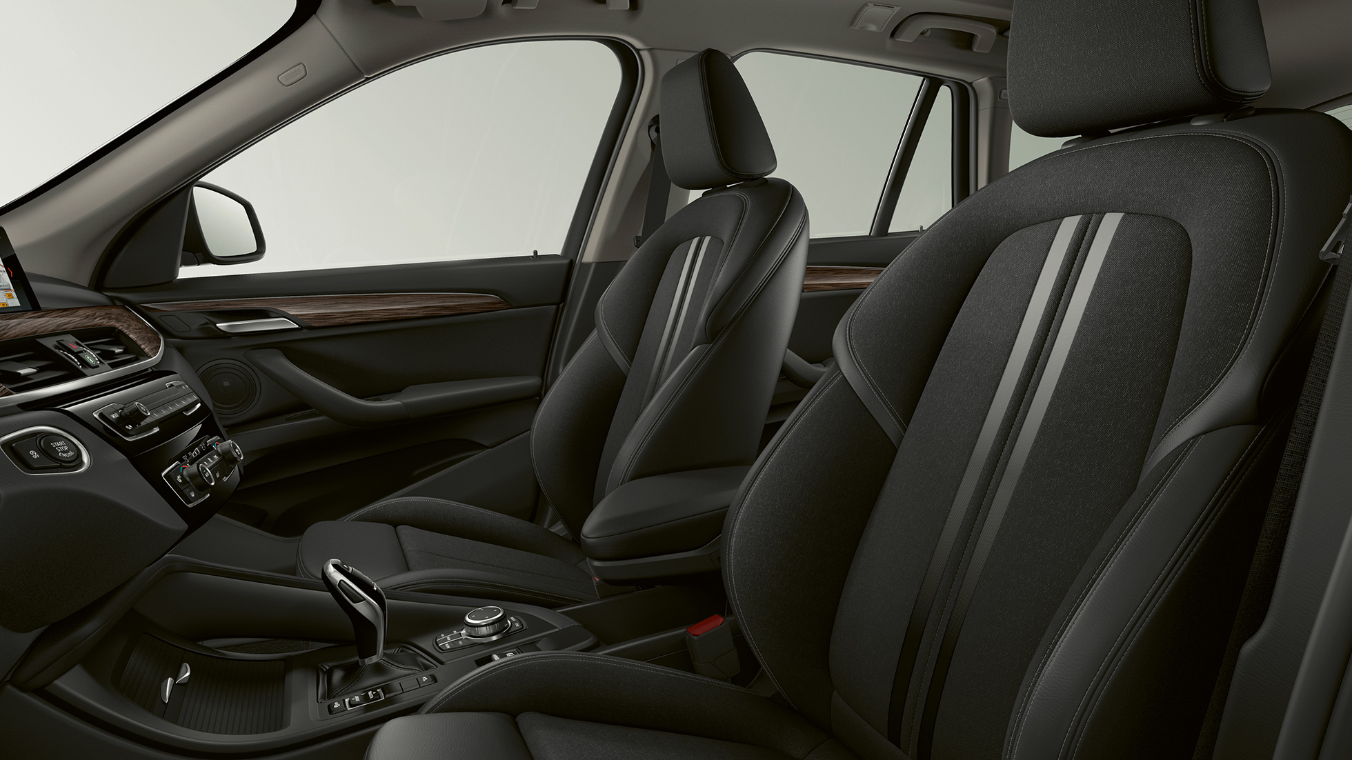 BMW X1, Modèle Advantage, garnissage BMW X1, Modèle Advantage, intérieur avec vue sur le garnissage