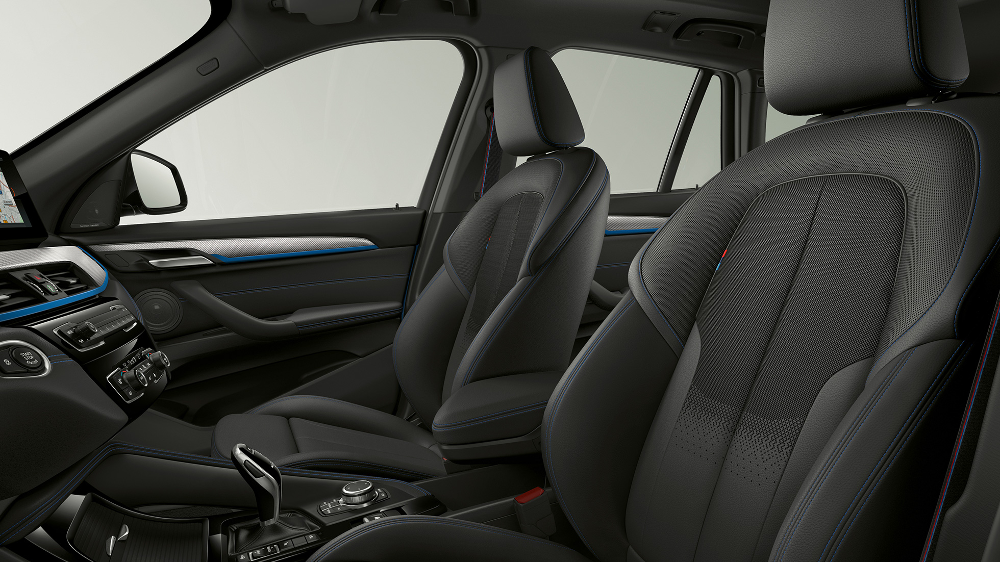 BMW X1, Modèle M Sport, garnissage BMW X1, Modèle M Sport, intérieur avec vue sur le garnissage