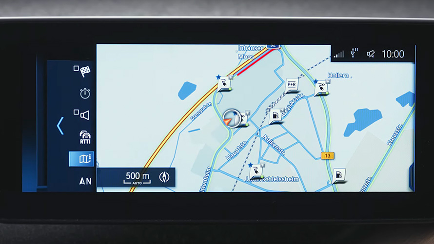 BMW X5 G05 BMW Plug-in&nbsp;Hybrid syst&egrave;me de navigation vue en gros plan