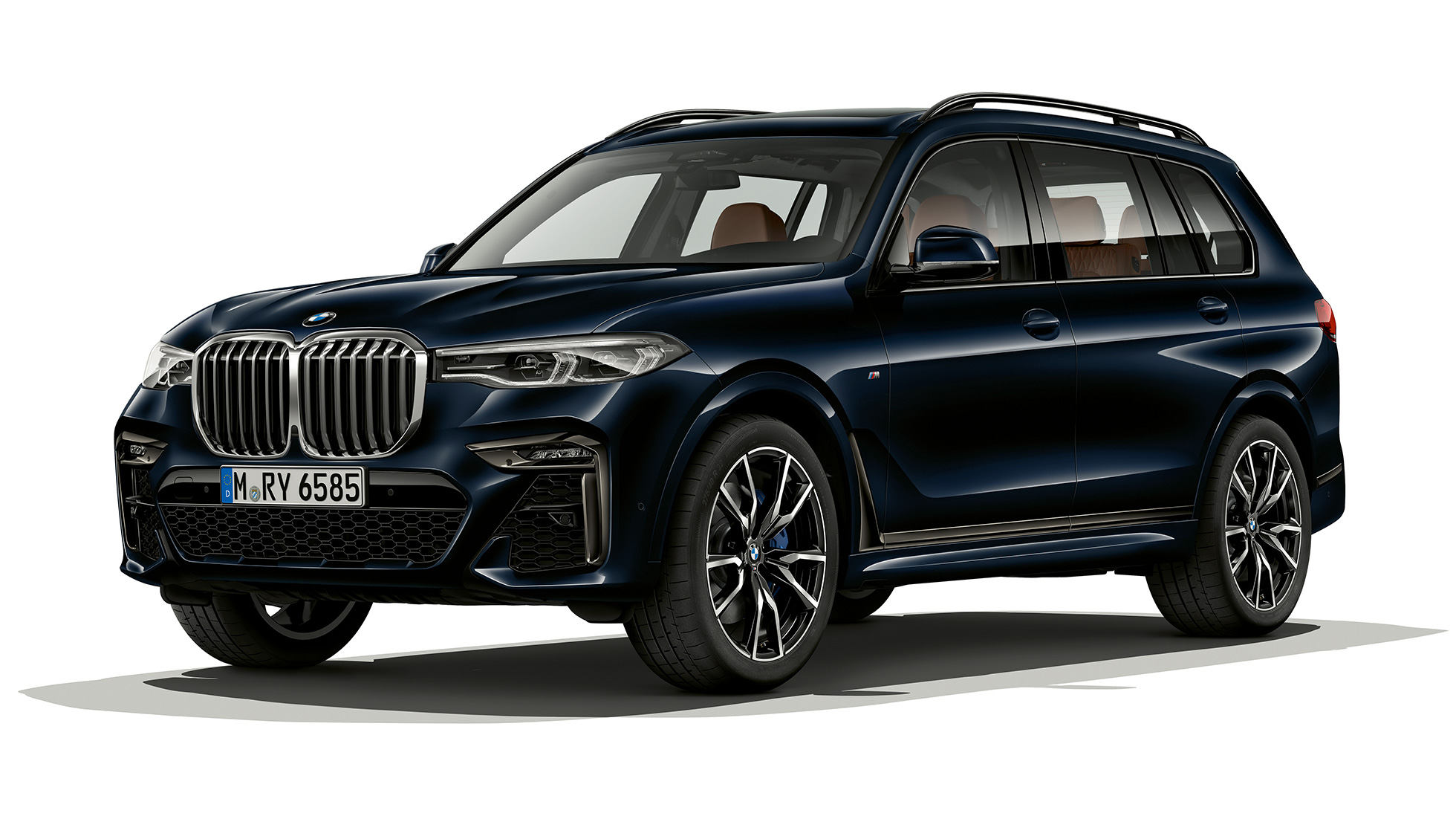 BMW X7 BMW Individual X7 40i xDrive Vue en studio de trois quarts avant de la BMW X7 en version BMW Individual X7 40i xDrive